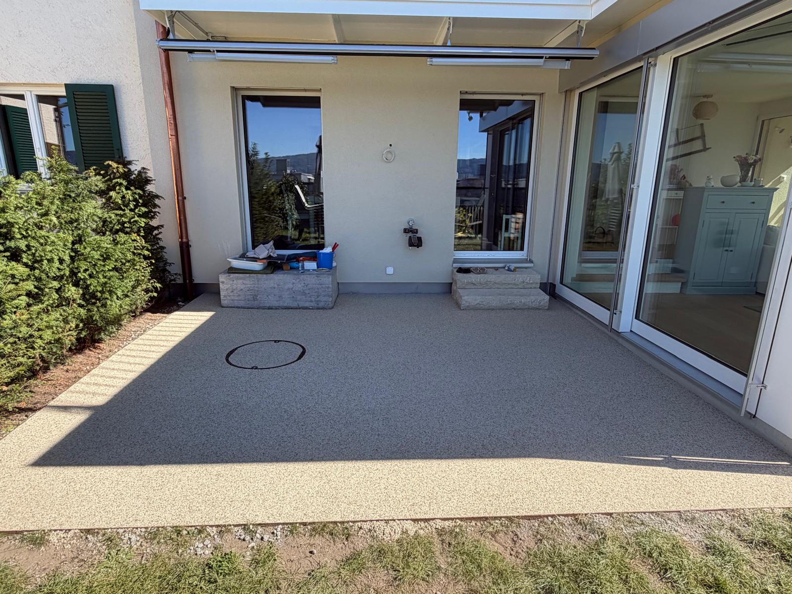 Steinteppich-Terrasse